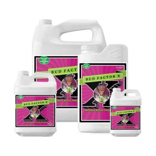 Bud Factor X de Advanced Nutrients, suplemento para aumentar la producción de aceites esenciales y terpenos.
