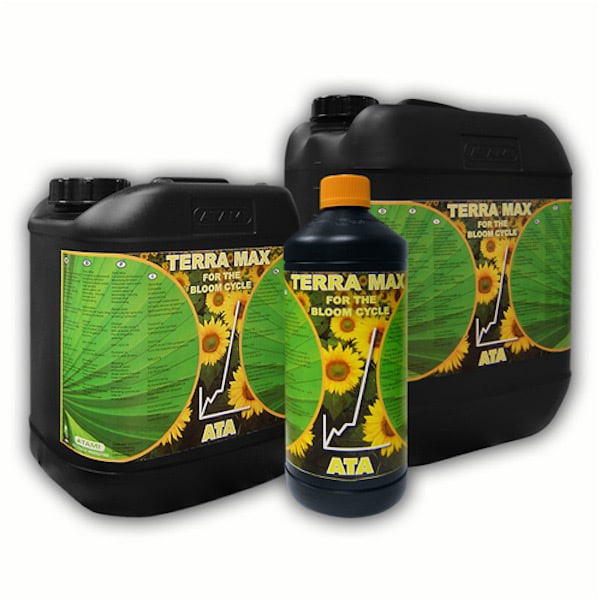 Terra Max de Atami, fertilizante mineral para la fase de floración en sustrato de tierra.