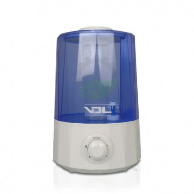 Texto ALT: Humidificador ultrasónico Supermist de 4 litros con selector de potencia analógico.