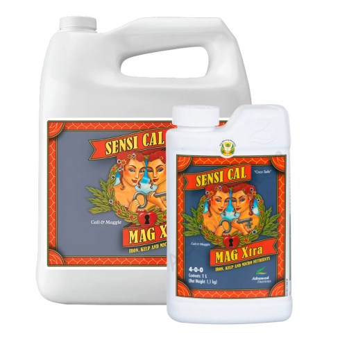 Sensi Cal-Mag Xtra de Advanced Nutrients, suplemento de calcio y magnesio con hierro y aminoácidos.