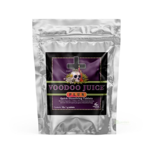 Voodoo Juice Plus de Advanced Nutrients, tabletas efervescentes de microbios beneficiosos para raíces.