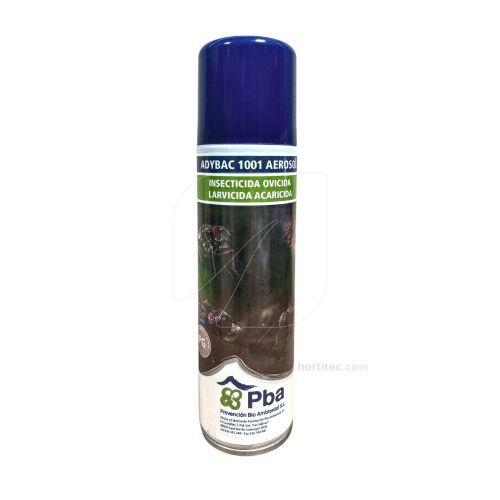 Insecticida Adybac 1001 de descarga total para desinsectación de invernaderos y salas de cultivo.