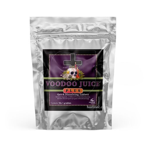 Voodoo Juice Plus Tablets de Advanced Nutrients, tabletas efervescentes de bacterias beneficiosas para el sistema radicular.