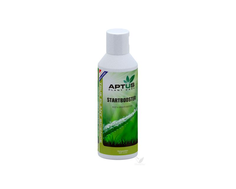 Startbooster de Aptus Holland, estimulador biológico concentrado para el sistema radicular y la fase vegetativa.