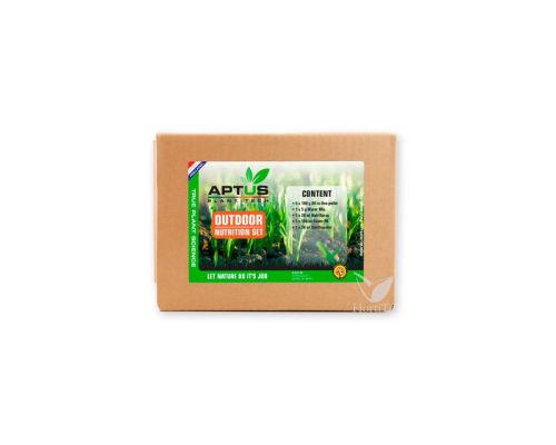 Kit Outdoor Set de Aptus Holland, pack de nutrición completa para plantas de exterior y guerrilla.
