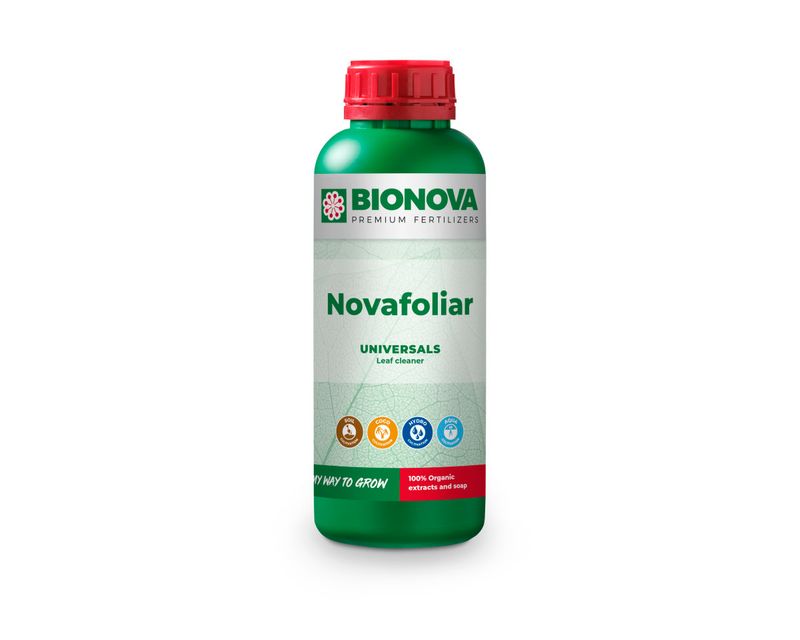 Pulverizador de Bio Nova NovaFoliar para el cuidado y limpieza de la masa foliar.
