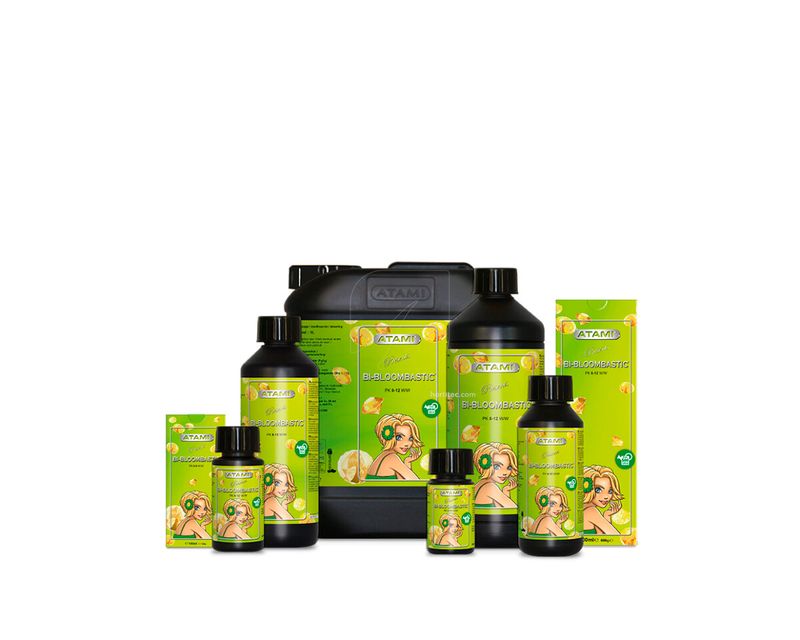 ATA NRG Bi-Bloombastic de Atami, cóctel orgánico concentrado para el engorde de cogollos.