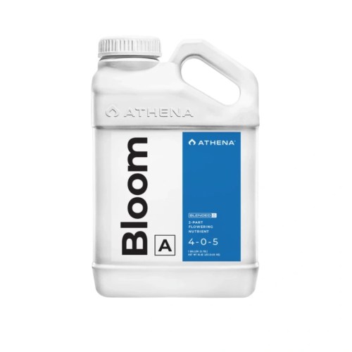 Envase de Athena Bloom A, fertilizante base líquido para la fase de floración profesional.