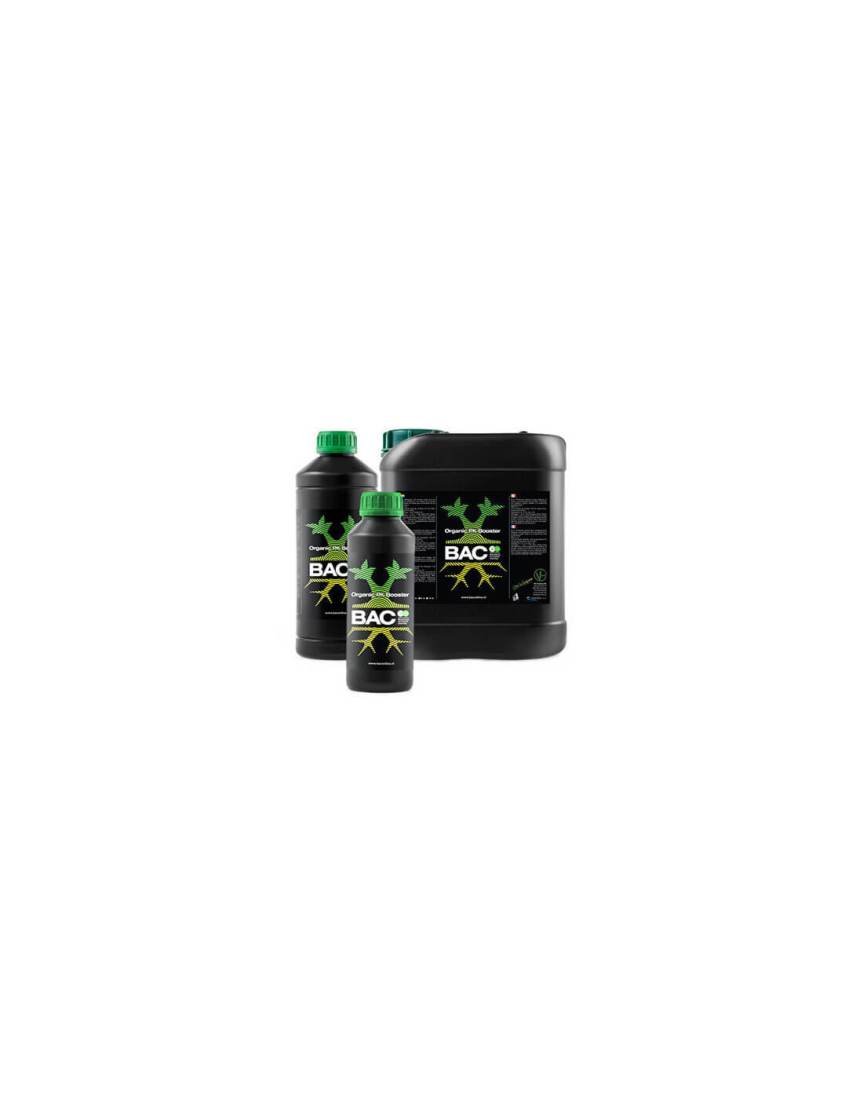 Estimulador orgánico de floración BAC Organic PK Booster para engorde de cogollos.
