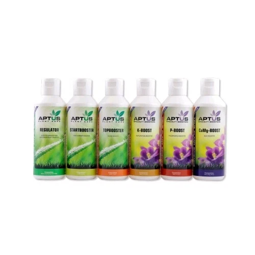 Kit Indoor Set Pro de Aptus Holland, colección completa de aditivos y estimuladores para expertos.
