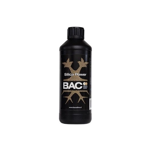 Botella de 250 ml de BAC Silica Power, estimulador de silicio para fortalecimiento vegetal.