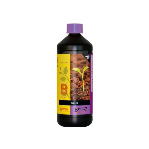 Parte B del fertilizante para tierra B'cuzz de Atami, nutrición mineral profesional para suelo.