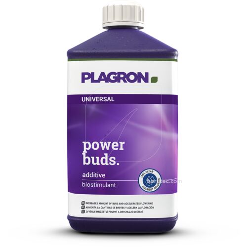 Planta con múltiples puntos de floración activos gracias al uso de Power Buds