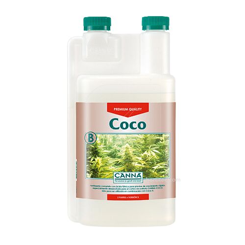 canna-coco-B-nutriente-floracion-engorde-profesional Cogollos densos y resinosos cultivados con el sistema CANNA Coco A+B.