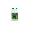 Aplicación foliar de CANNACURE para crear una barrera protectora en las hojas.