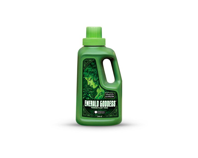 Plantas con un crecimiento exuberante y color verde intenso gracias al uso de Emerald Goddess.