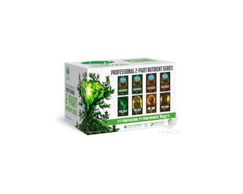 Kit completo de fertilizantes Emerald Harvest para todas las fases del cultivo.