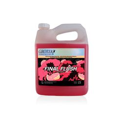 Flores listas para cosechar con colores limpios tras el uso de Grotek Final Flush.