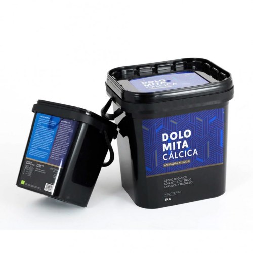 Polvo mineral de Dolomita de Mycoterra para mezcla con sustratos orgánicos.