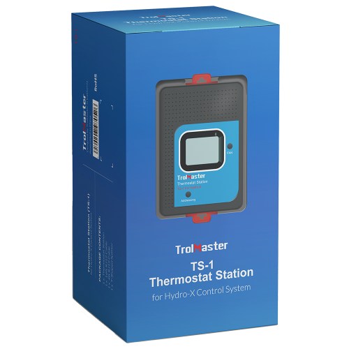 Dispositivo de control térmico TS-1 con rueda de ajuste de temperatura para sistemas de ventilación.