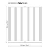 Luminaria LED Dimlux Xplore de 9 barras con diseño ultra delgado y alta penetración lumínica.