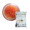 Envase de 1Kg de perlas de gel de sílice naranja Clivex para deshumidificación.