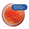 Envase de 1Kg de perlas de gel de sílice naranja Clivex para deshumidificación.