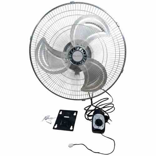 Ventilador industrial Clivex Master de pared con aspas metálicas y motor de alta resistencia.