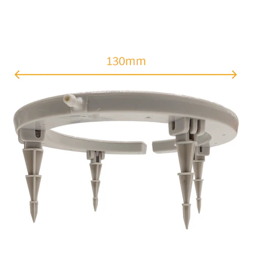 Kit completo Netadrip con distribuidores tipo pulpo y anillos de riego Q-Ring para cobertura total del sustrato.