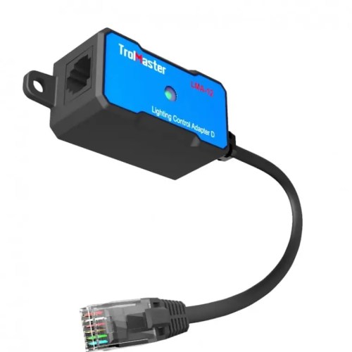 Unidad de interfaz LMA-12 de TrolMaster para la conexión de iluminación profesional Dimlux.