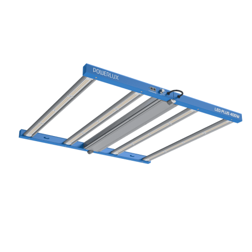 Panel LED multi-barra Powerlux Plus 640W con diodos de última generación y espectro optimizado.