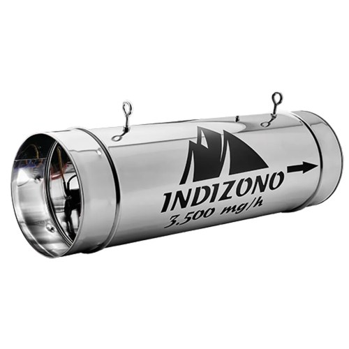 Dispositivo Indizono para instalación en línea con el sistema de extracción de aire.